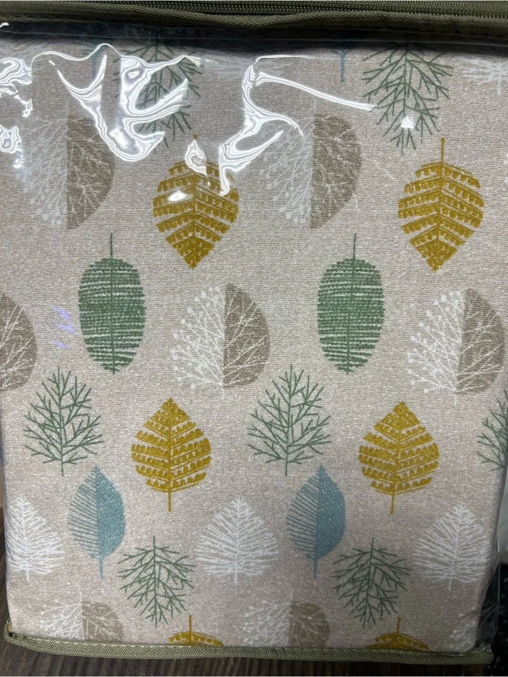 Cozy Leaf Print Cotton Flannel Sheet Set twin XL